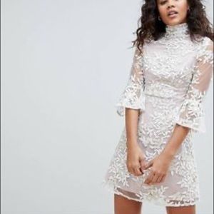 Dolly & Delicious Tall White skater dress